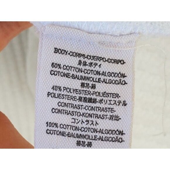 Free People Sz XS Balloon Sleeve Thermal Tank Top White Black Crochet Mock Neck - Picture 16 of 16